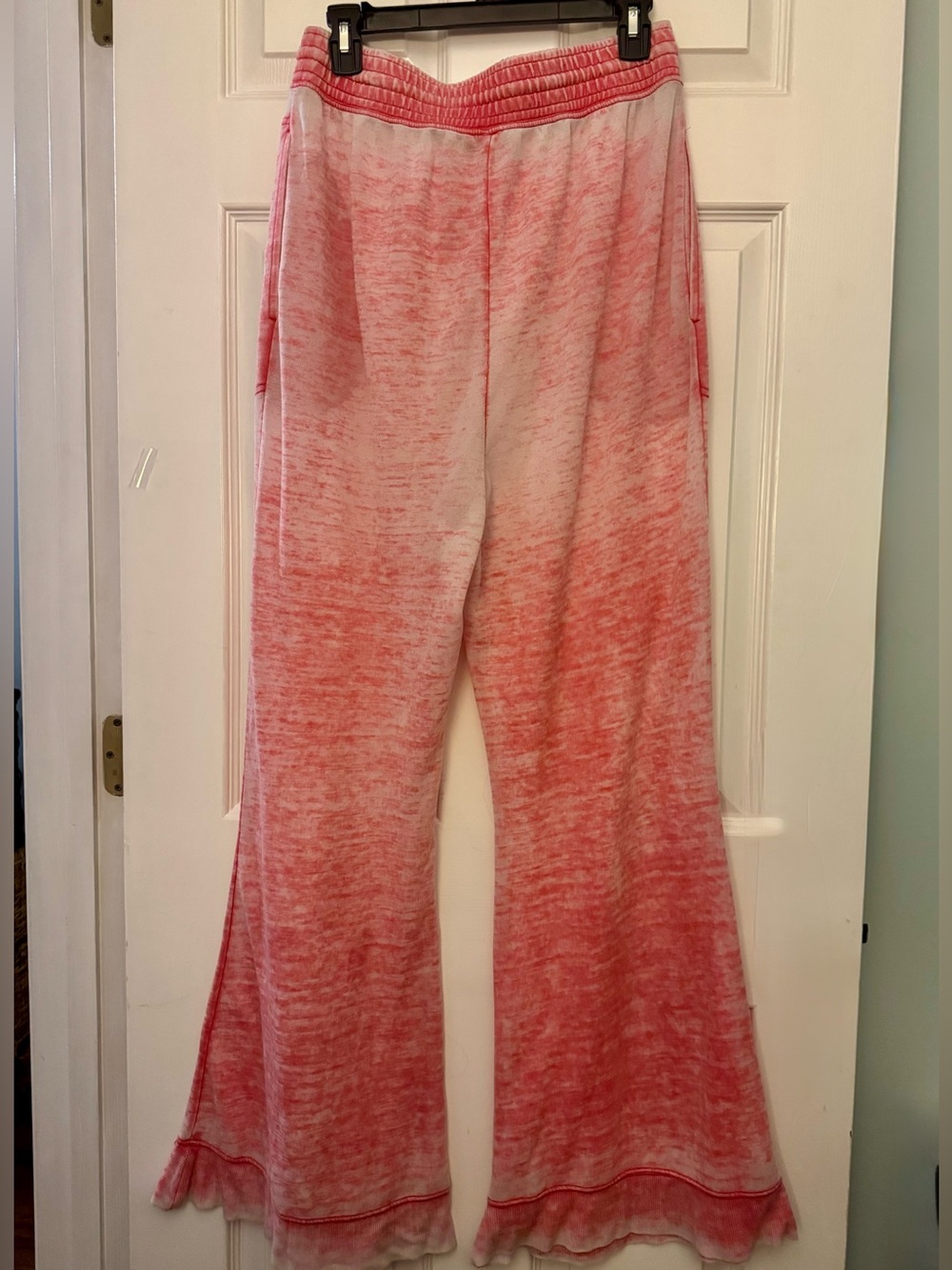 Free People Intimately Cozy Girl Lounge Pants in Rebel Red - Size Medium - Picture 7 of 15